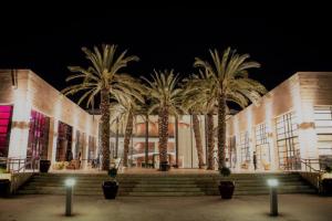 Palm Square at night